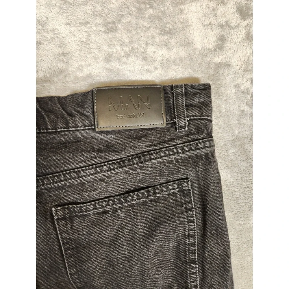 BoohooMan Jeans Mens 32X30 (Tag 32) Officialman Limited Edition Black Button Fly